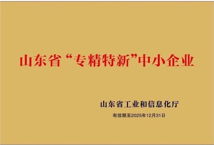 山東省“專(zhuān)精特新”中小企業(yè)